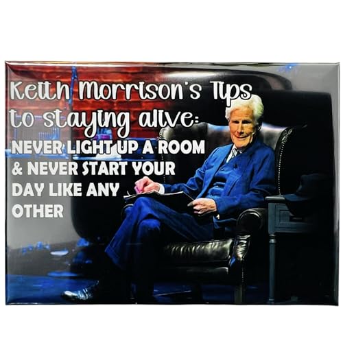 Keith Morrison True Crime Humor Magnet Tips to Staying Alive Funny Fridge Magnet Dateline Style Dark Humor Decor True Crime Fan Gift 2.5 x 3.5