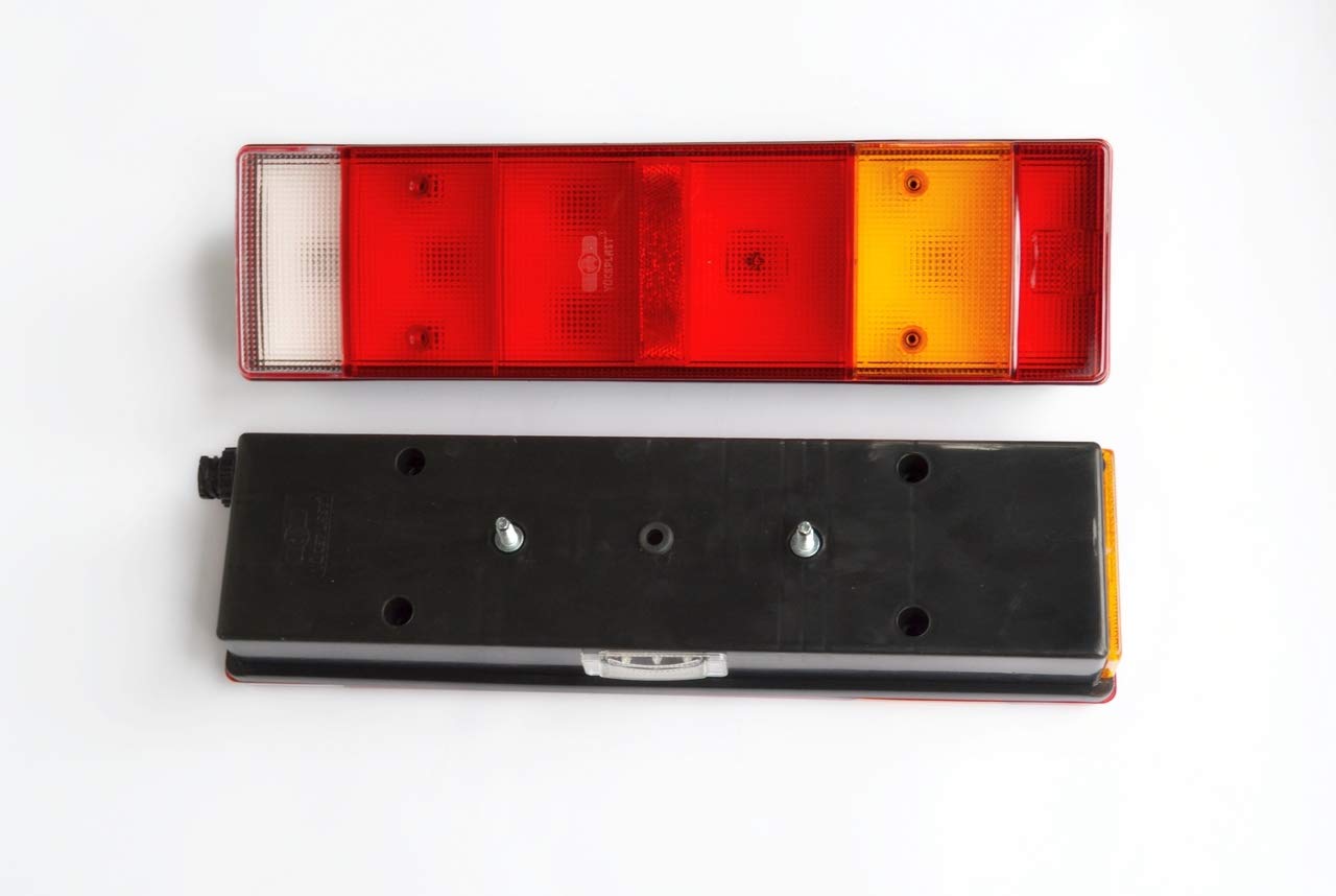 24/7Auto 2 luces traseras 12 V 24 V lámparas PIN AMP 1.5 para camiones, remolques, chasis