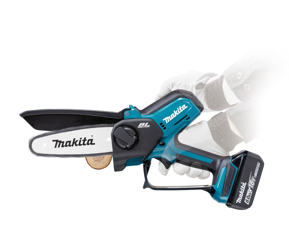 POTATORE A CATENA LXT 18V BL MOTOR MAKITA DUC150ZJ BARRA 15CM - blu, nero (batterie e caricabatterie non inclusi)