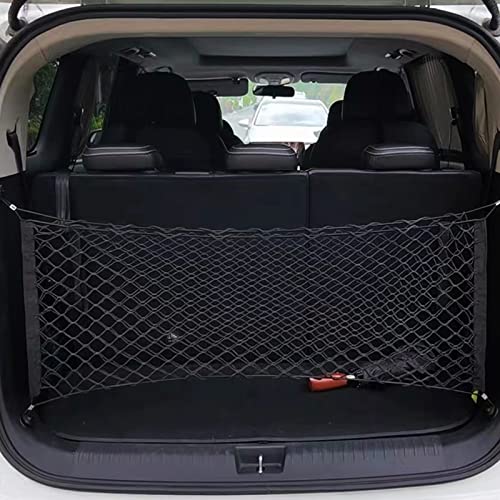 Heavy Duty Cargo Net Stretchable, 35.4X15.8 Inch Storage Net Organizer , Universal Adjustable Elastic Trunk Storage Net, Suitable For Suvs, Cars And Trucks #TOP6