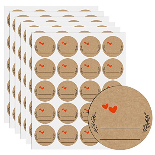 600 unidades, etiquetas autoadhesivas, etiquetas para etiquetar, etiquetas autoadhesivas, etiquetas para tarros de mermelada, pegatinas de Navidad, tarros de mermelada (3,8 x 3,8 cm) Cover