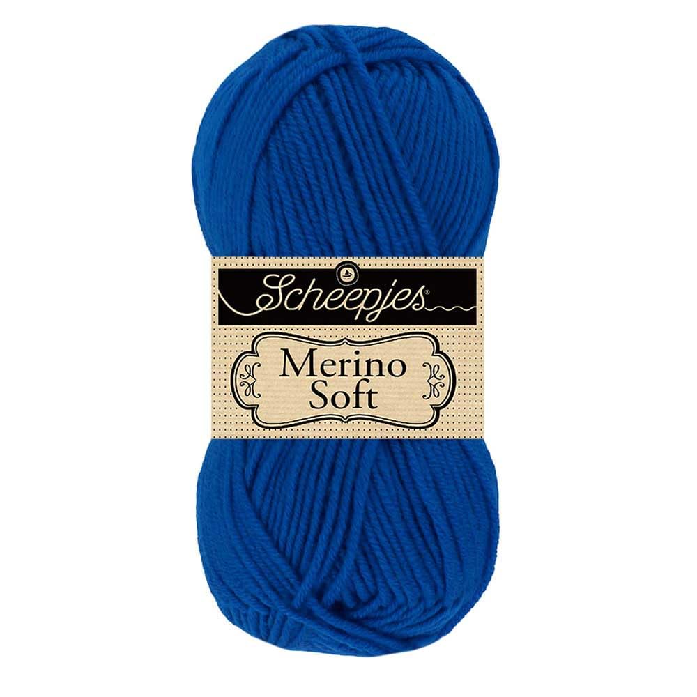 Scheepjes Merino Soft 1x50g - 611 Mondrian, Blue Knitting and Crochet Yarn