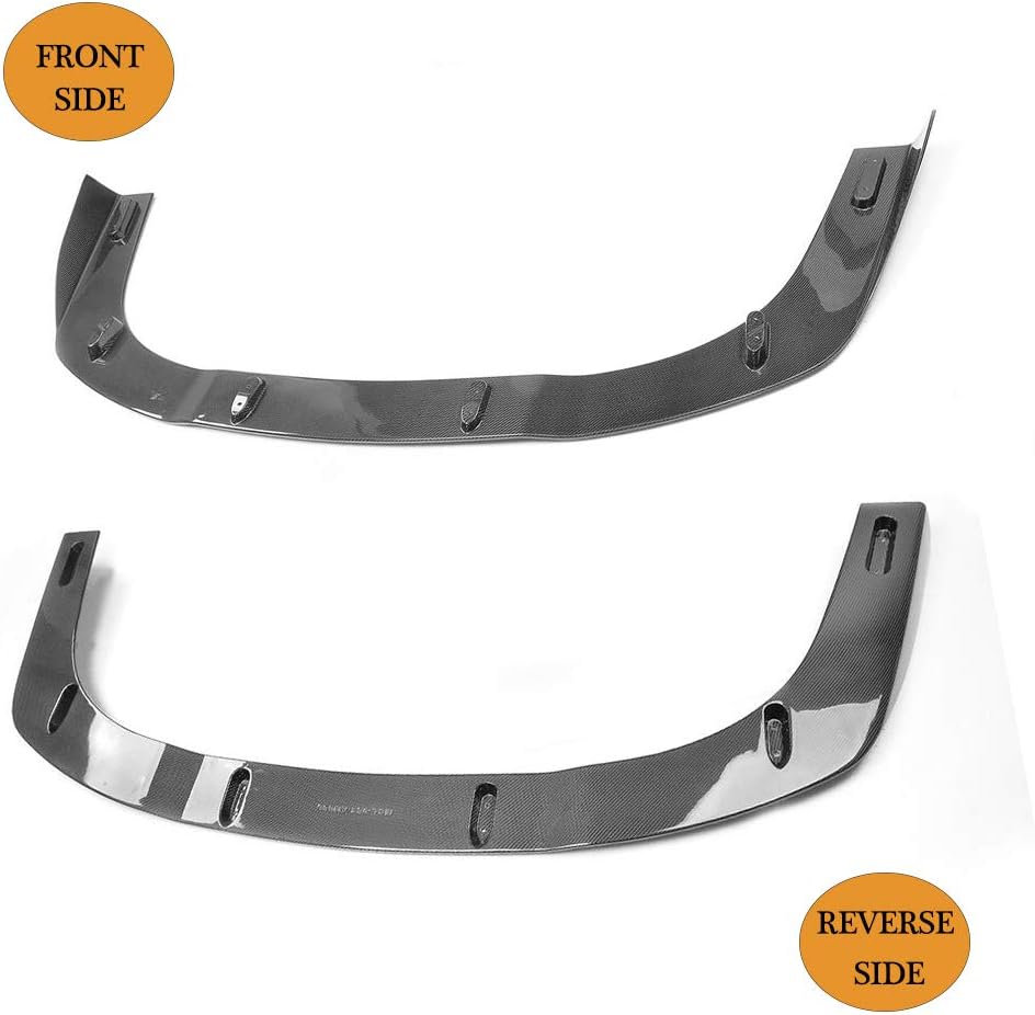Front Bumper Lip fits Ferrari 458 Italia Coupe Spider Convertible 2011 2012 2013 | Add-on Pure Carbon Fiber CF Chin Spoiler Splitter Protector