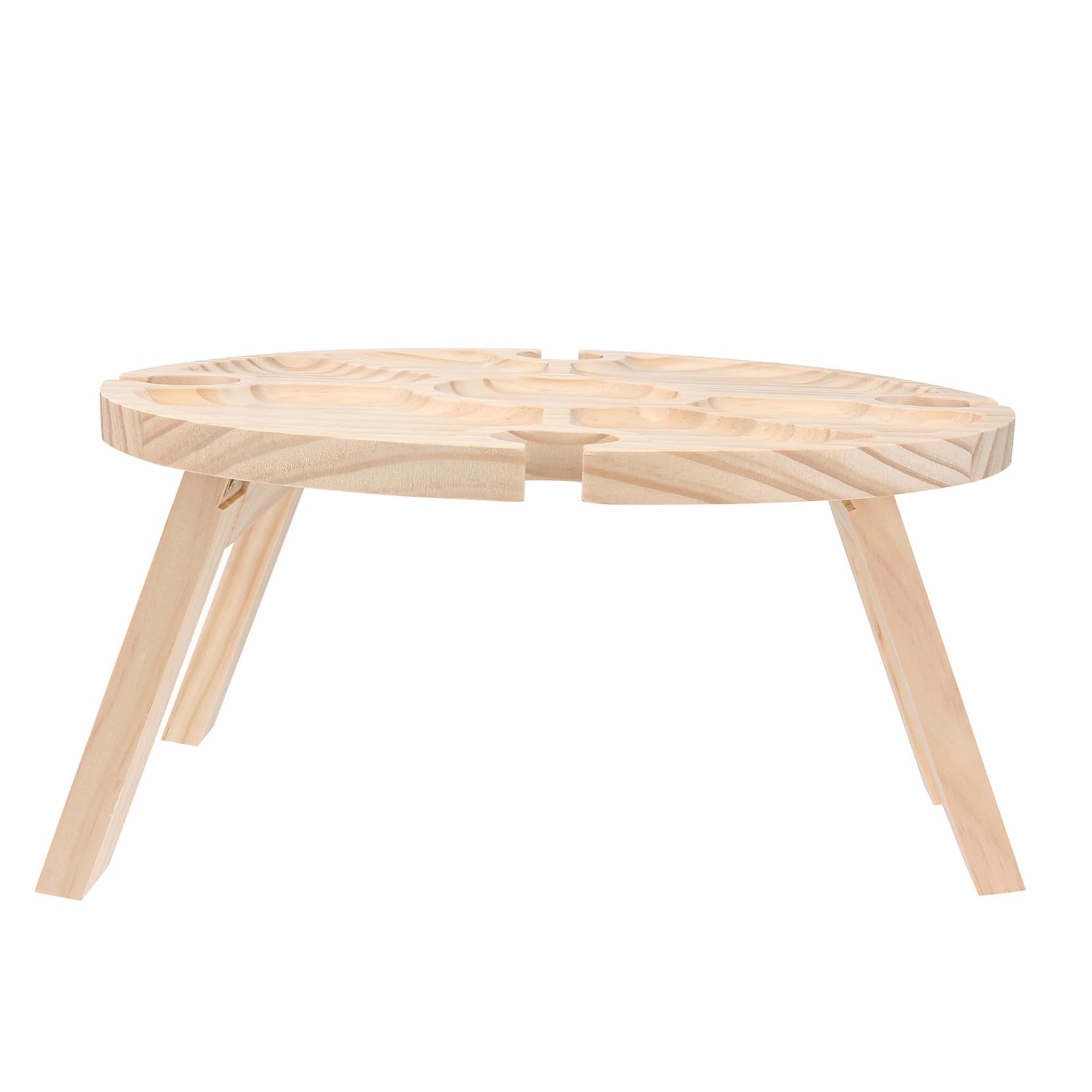 Table de pique-nique en bois Yardenfun anti-renversement pour verres à vin