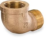 Boshart Industries UNLBRSE-15 1.5 in. 90 Deg Street Elbow Nylon Barb Pipe Bronze
