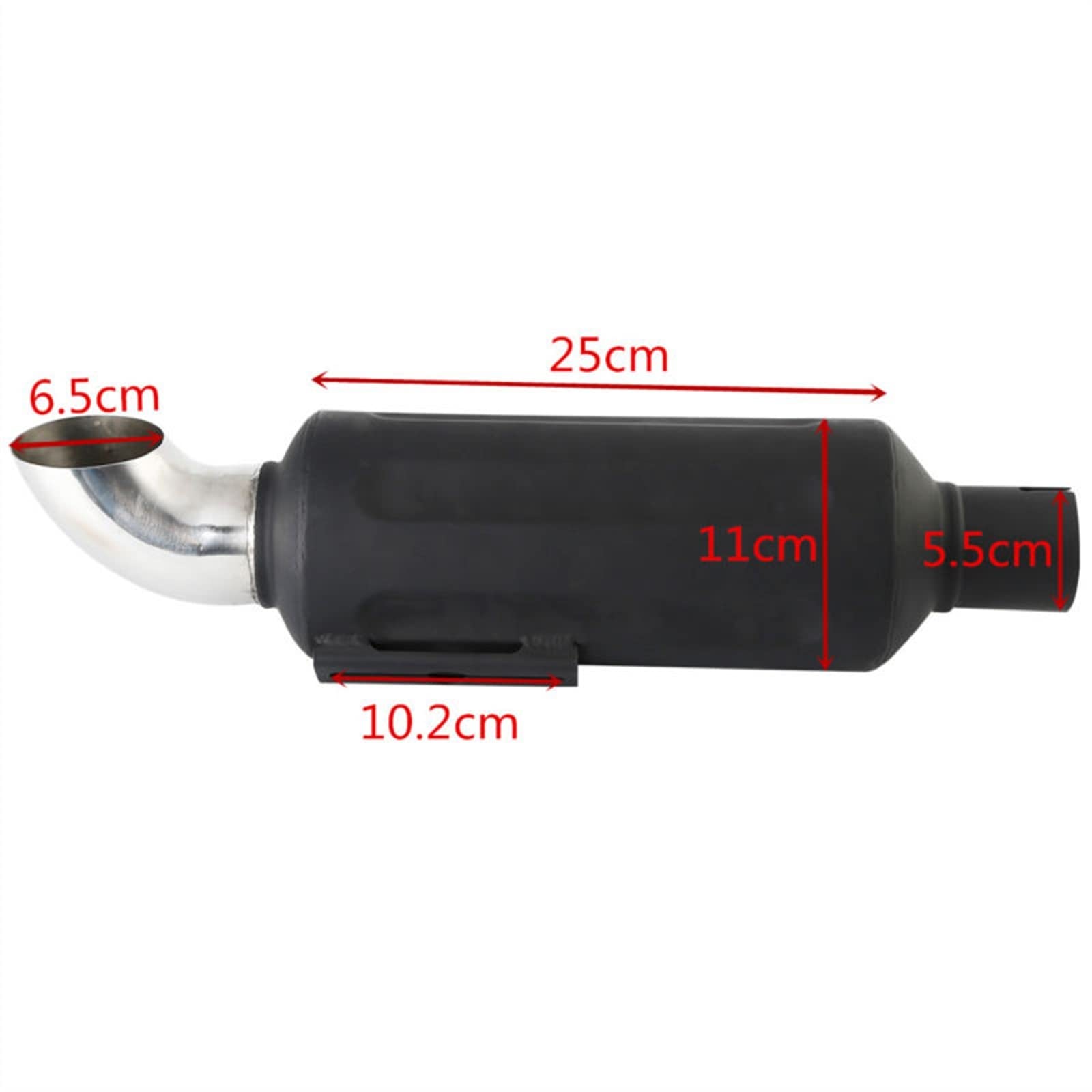Silenziatore Tubo di Scarico Moto per H&Arley Street 500 750 2015-2018 2017 2016 Nero