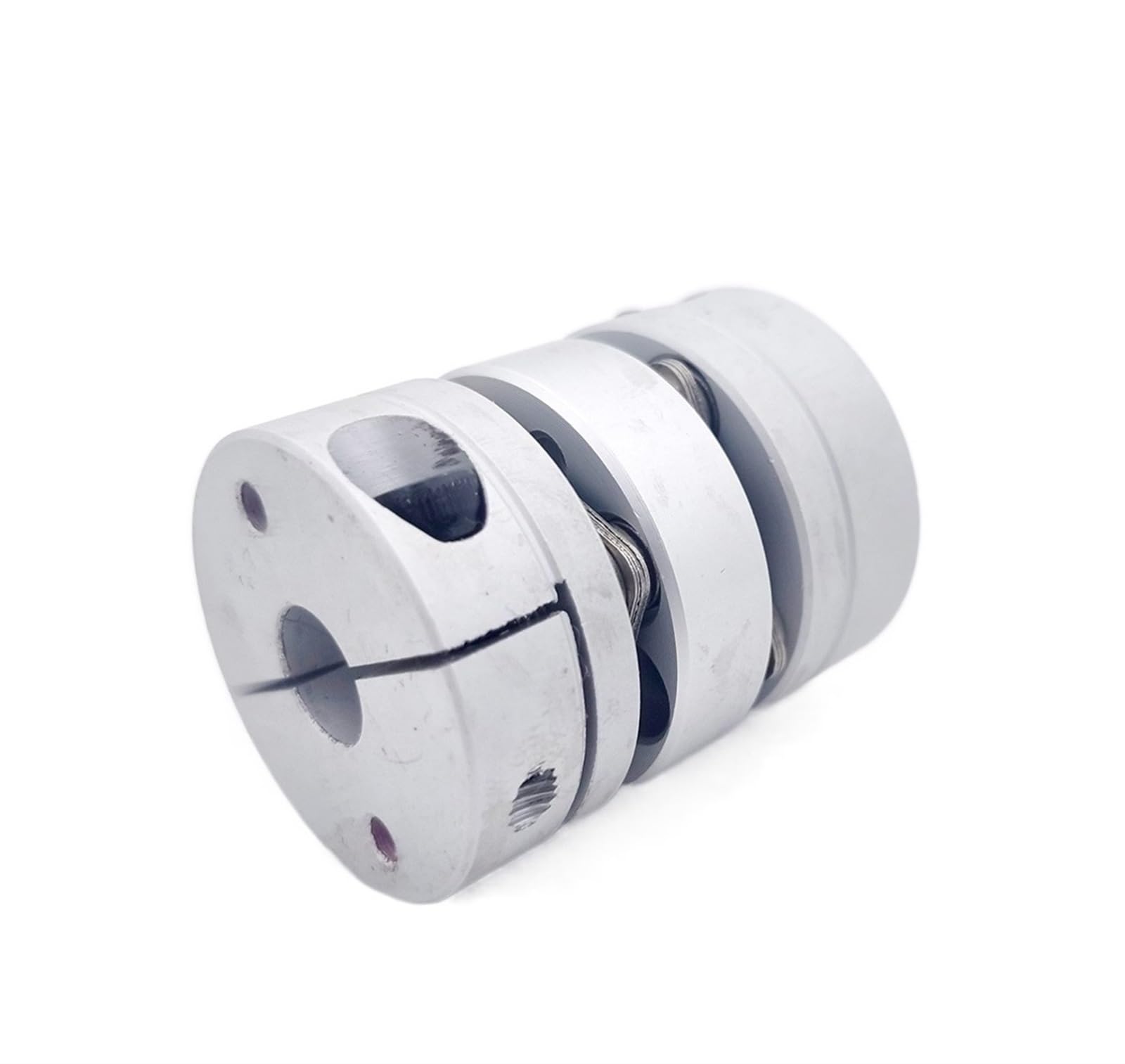 Rigid coupling,Stainless steel rigid coupling D39L49 Aluminum Alloy Double Diaphragm Coupling Elastic Connector Ball Screw Step Motor Encoder Computer(12.7X12.7)