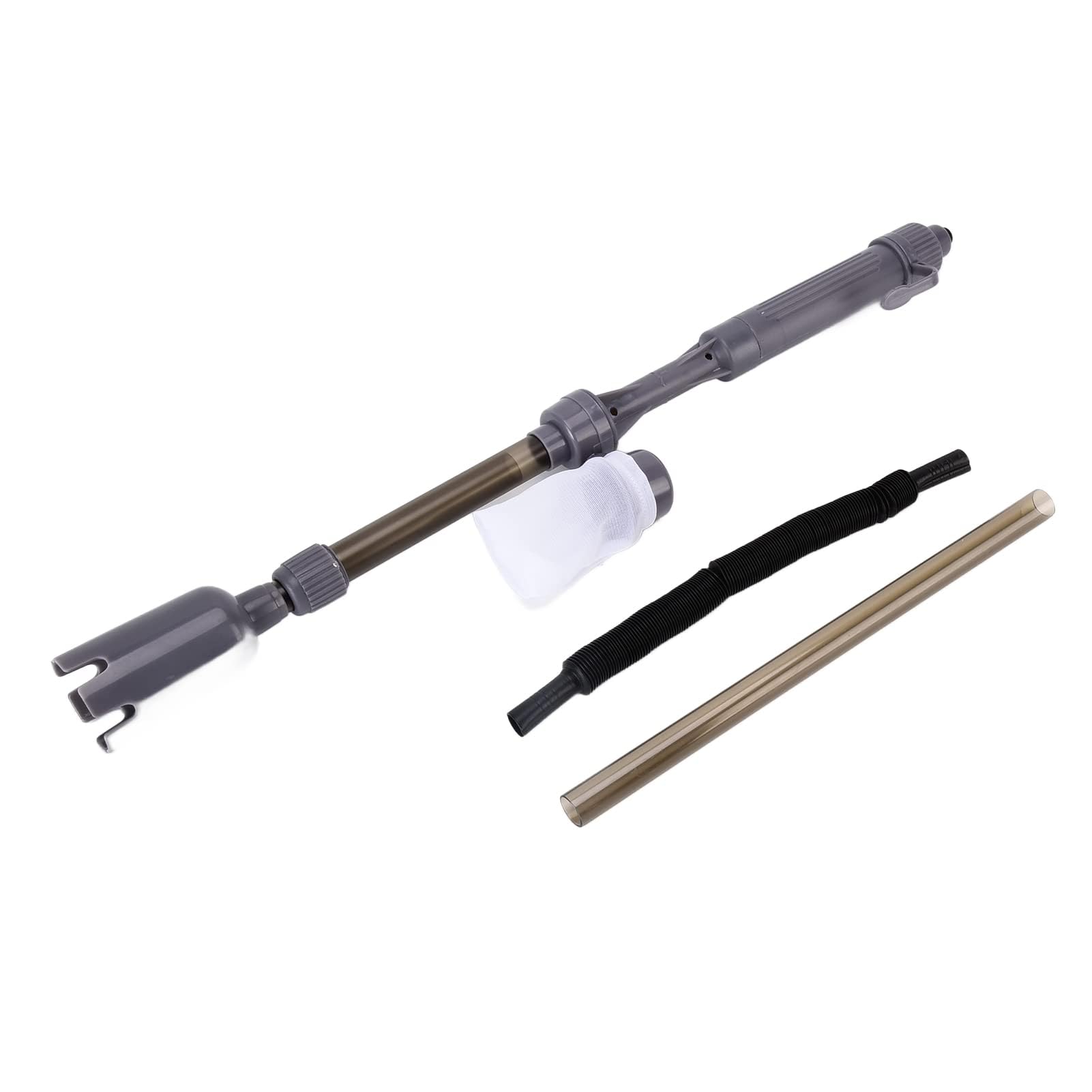 Limpiador de Grava de Acuario, Aspiradora Eléctrica para Peceras Cambiador de Agua Telescópico Eléctrico Lavadora de Arena de Grava de Acuario Multiusos para Acuarios y Peceras