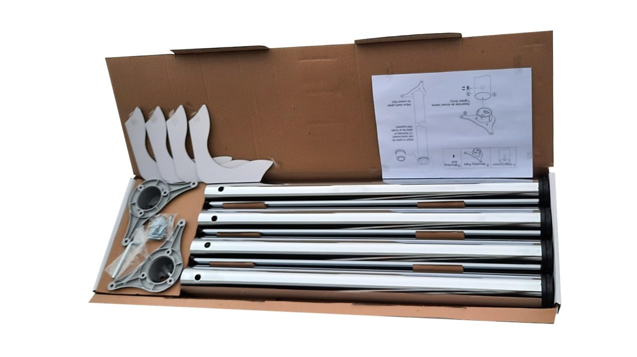 durante® TFD23 Tischbeine höhenverstellbar Chrom 4er Set H 710 mm
