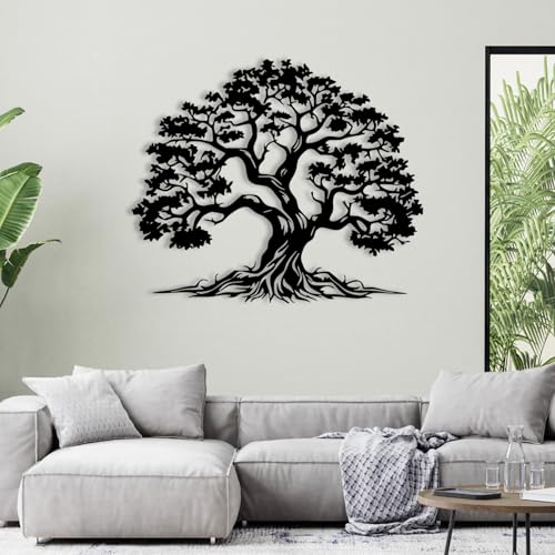 Arte de pared de metal del árbol de la vida, decoración de pared de árbol de la vida, arte de pared de árbol de la vida, arte de pared al aire libre, arte de pared del árbol de la vida, colgantes de