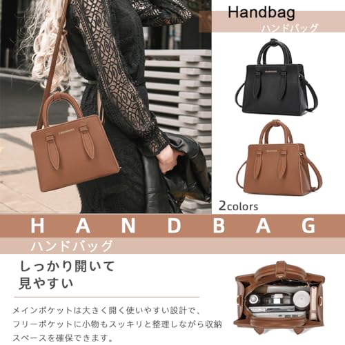 URBANWAYS ショルダーバッグ レディース ハンドバッグ 斜めがけ 肩掛け 手提げバッグ PUレザー 女性 2WAY 可愛い カバン の商品画像 3