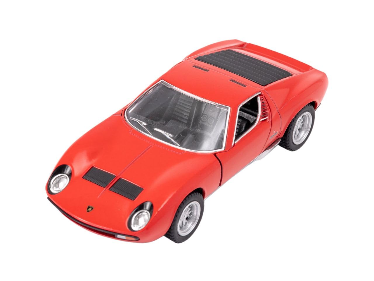 Easy Toys Model Car Compatible with Lamborghini Miura P400 SV. Scale Toy Car with Opening Doors. Car modeling. (Red)