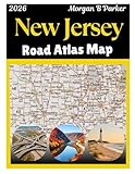 New Jersey Road Atlas Map 2026: Detailed, Clear, Large-Print Roads and Highways Map of New Jersey State with All Cities