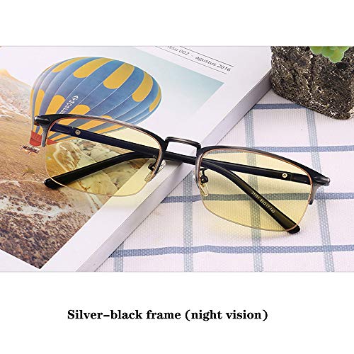 Blaulichtfilter Brille Mann Und Frau Mode Métal-Brille Für PS4-Gaming-Computer, Wirksam Gegen UV400, Die Energiereiches Blaues Licht Absorbiert,