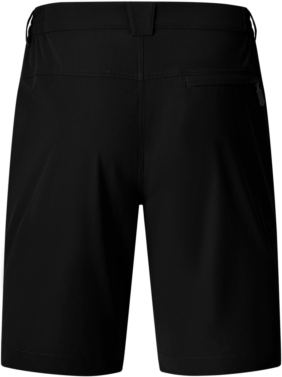 TBMPOY Men's Golf Shorts 9" Lightweight Quick Dry Hiking Cargo Shorts Casual Travel Outdoor with 4 Pockets - Image 3