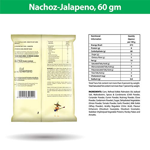 Image of ACT ll Nachoz - Jalpeno, Tortilla Chip 60g Pouch