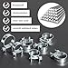 JTAREA 18Values Fuel Hose Clamp 7-28MM Gas Line Hose Clamps Clip Pipe Clamp Assortment Kit 9/32