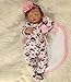 ZIYIUI Bebe Reborn Niña Mirada dormida Bebé Realista Silicona 55cm 20 Pulgadas Hecha a Mano Muñeca Reborn bebé Recién Nacido Silicona Suave de Vinilo Niña Magnético Chupete Juguete más Popular