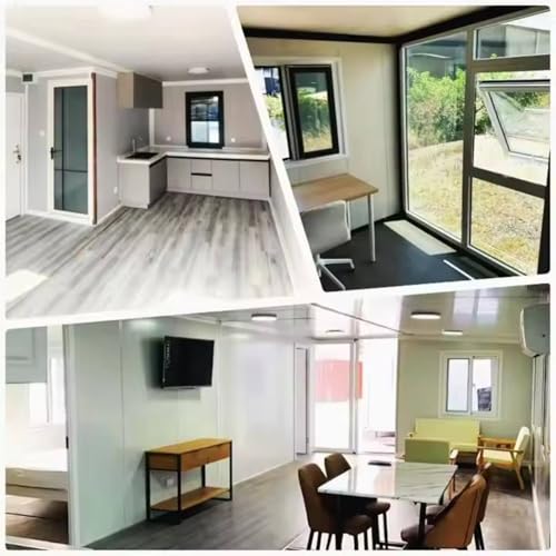 Tiny Homes for Sale Prefab, Modular Prefabricated House Modern Luxury Container Expandable Tiny Houses to Live in for Adults, Portable Mobile Villa with 2 Bedrooms 1 Fully Equipped Bathroom Kitchen - Image 5