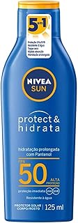 NIVEA SUN Protetor Solar Protect & Hidrata FPS 50 125ml - Com toque seco, rápida absorção e resistente à água, esse protetor solar oferece altíssima proteção ao sol e promove hidratação à pele