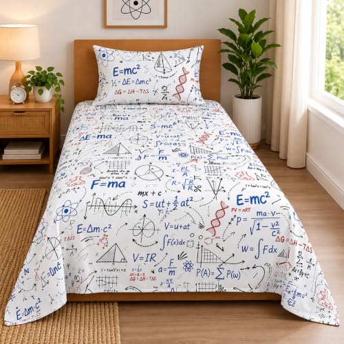 Image of Cottington Lane Cotton Single Bedsheet 68x90 Inch, Formula Fantasy