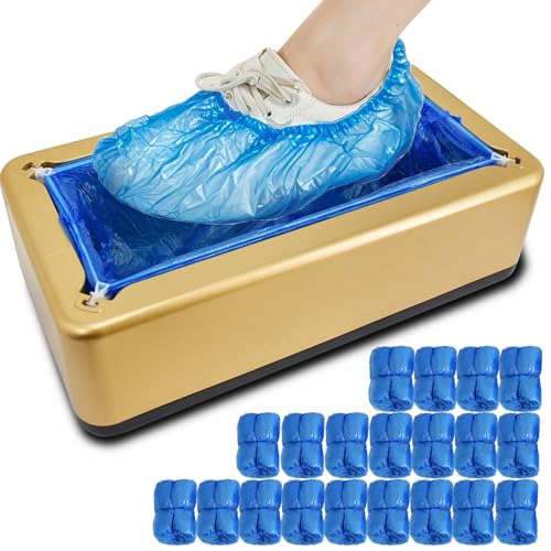 TAIMIKO Distributeur automatique de couvre-chaussures, machine portable avec 200 couvre-bottes jetables, résistant à la poussière, étanche, pour médical,...