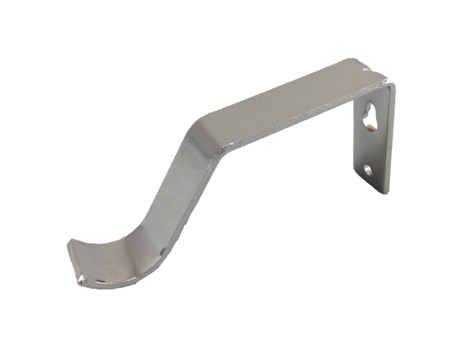 Your Home Online 28mm Curtain Pole Passing Bracket For C Rings & Bay Window (Polished Chrome)