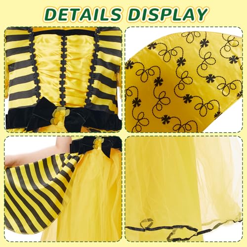 Disfraz Infantil Abeja Niñas Amarillo miniatura 5