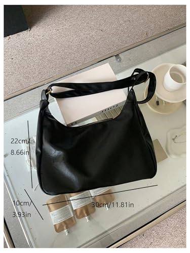 Image of Floerns Women's Soft PU Leather Crossbody Bag Vintage Slouchy Hobo Bag with Zipper