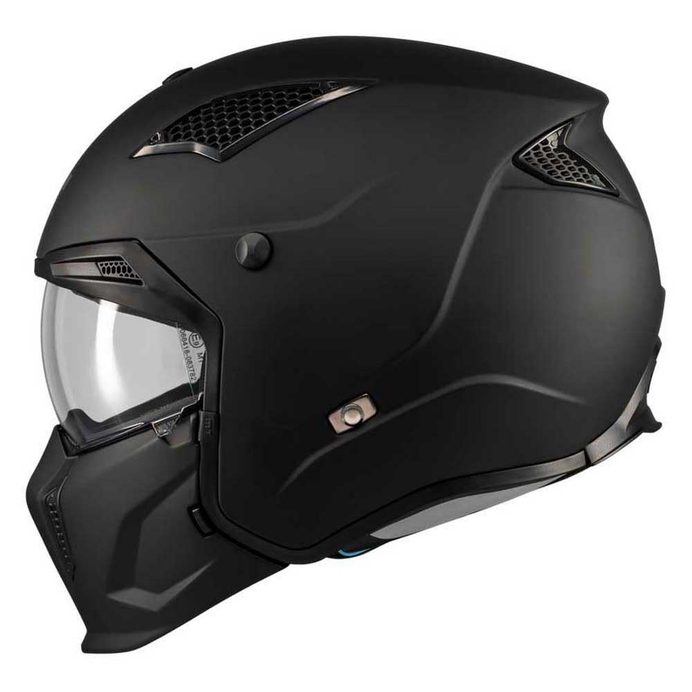 MT Helmets Streetfighter SV S – Casco Moto Integral Abierto con Visor Solar Retráctil, Estilo Streetfighter, Interior Lavable y Calota HIRP | Homologado ECE 22.06 & DOT