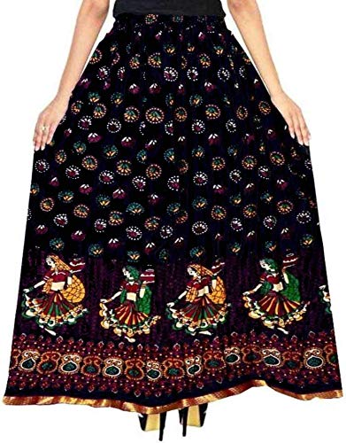 Modern Kart Women's A-Line Skirt (Black, Free Size.)