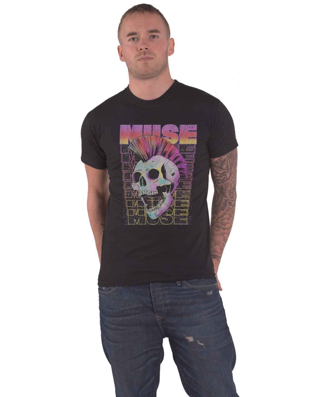Muse 'Mohawk Skull' (Black) T-Shirt (XX-Large)