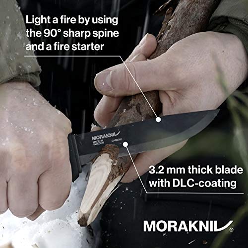 Morakniv M-12490 Outdoor Knife Bushcraft Black Camping Knife 10.8 cm - Image 3