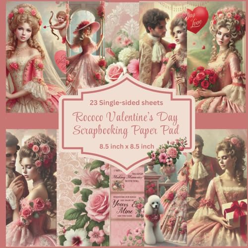 Rococo Victorian Valentine's Day Scrapbooking Paper Pad image 2