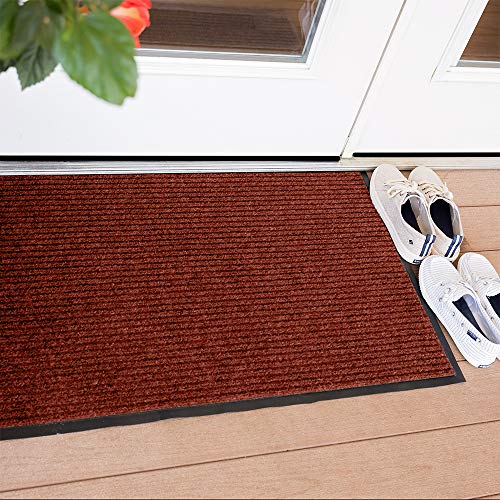 image for Notrax 109 Brush Step Carpeted Indoor/Outdoor Entrance Mat for Home or