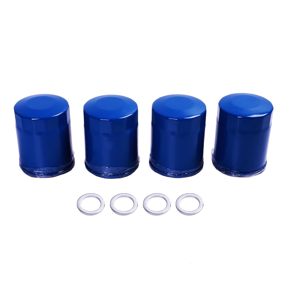 Zhermik 15400-PLM-A02 Oil Filter 4-Pack with Gaskets