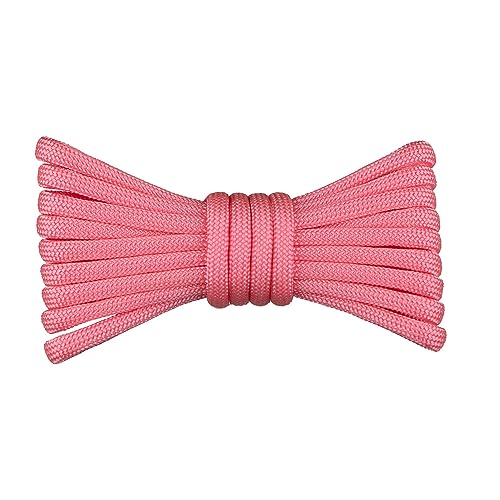 550 Paracord Boot Laces - 72 Inch Length, Rose Pink, 72" - Image 2