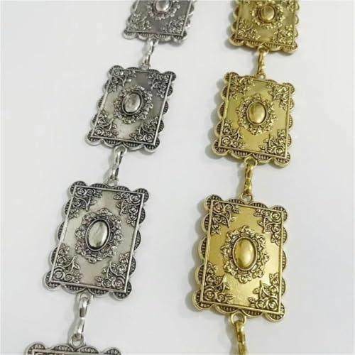 3Pcs Western Metal Concho Belt for Women Metal Concho Chain Belts Cowgirl Belt Country Concert Outfit3