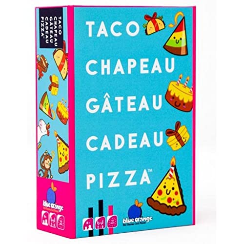 Blue Orange - Taco Chapeau Gâteau Cadeau Pizza - Cadeau d'anniversaire Idéal - Jeu d'Ambiance Fun et Délirant - dès 8 Ans, en Famille ou Entre Amis