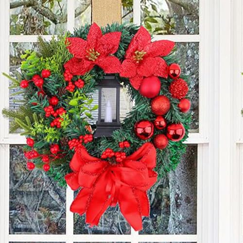 Couronne de Noël lumineuse pour décorer facilement sans prise - 8