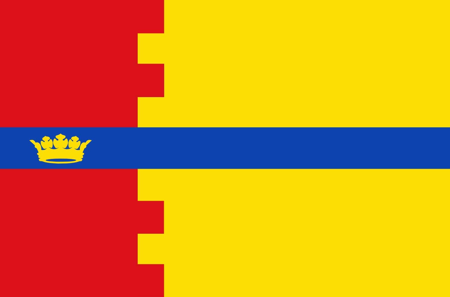 Grand drapeau de Schoonrewoerd vlag ancienne commune hollandaise