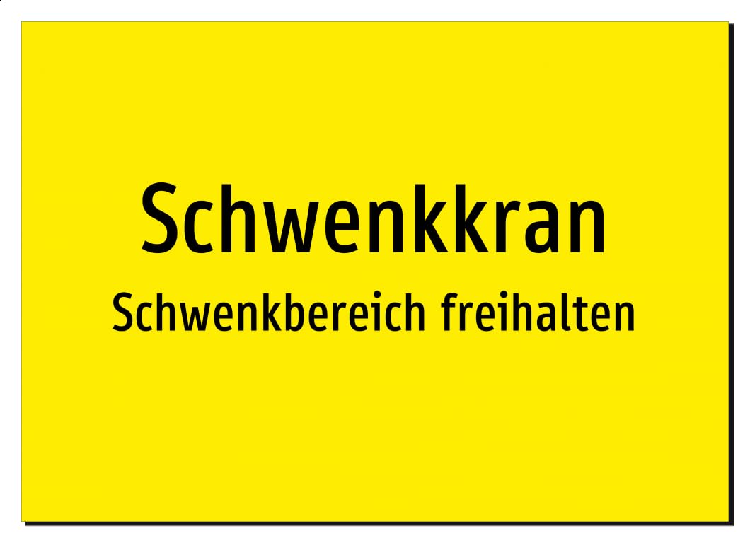 40190-DE-T-08 | Schwenkkran - Schwenkbereich freihalten