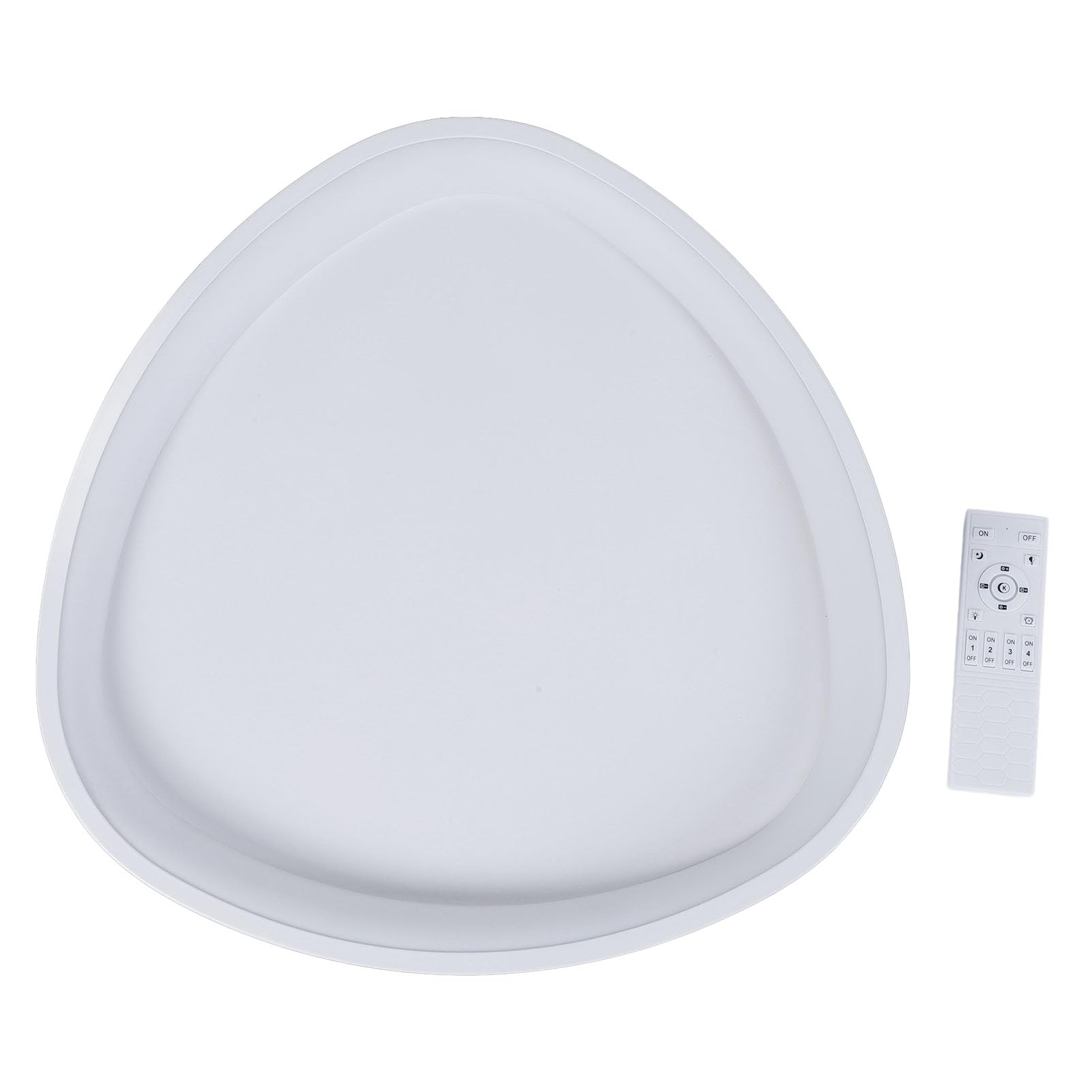 plplaaoo Lampa sufitowa LED, minimalistyczna, nowoczesna, ściemniana, pilot zdalnego sterowania, aplikacja, regulowana, 3 temperatury barwowe, oprawa oświetleniowa do kuchni, sypialni (biała)