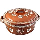 Ceramica Edgar Picas Vintage Portuguese Traditional Clay Terracotta Casserole With Lid Made In...