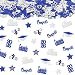 200Pcs Blue and Sliver Graduation Confetti 2026 Graduation Decorations 2026 Graduation Table Decorations Graduation Table Confetti 2026 Grad Table Decorations Blue Sliver Congrats Decorations