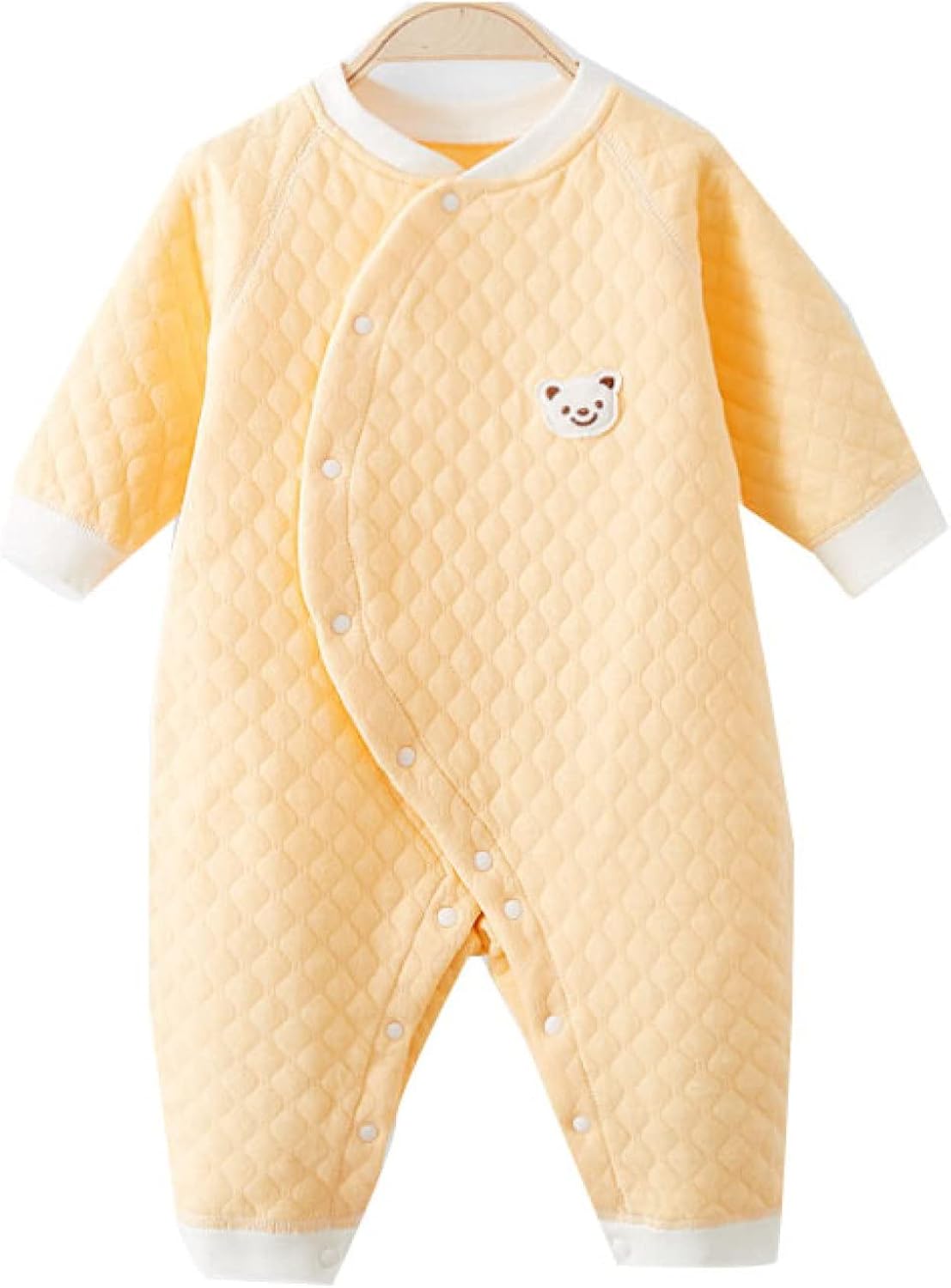 長袖カバーオール ベビー服 2枚セット 綿 新生児服 前開きタイプ かわいい 新生児 女の子 赤ちゃん服 ロンパース カジュアル 通気性 可愛い 暖かい 柔らかい 保温 出産祝い プレゼント 59 90cm