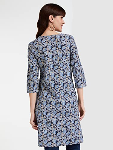 Image of Amazon Brand - Myx Women Cotton Regular Fit Kurta (Available in Plus Sizes)