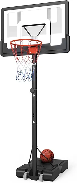 Gorise Basketball Hoop Outdoor,Adjustable Height,Swimming Pool Portable Basketball Hoop & Goals for Teenagers, Youth, and Adults