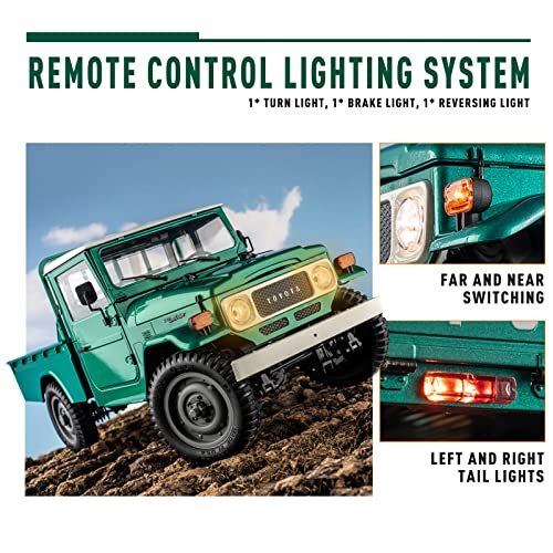 Wowrc Fms 1/12 Toyota Fj45 Rc Crawler Rtr, Official Authorized Pickup Truck With Two Speed Transmission, Remote Control Lighting System For Children, Beginners And Model Enthusiasts #TOP3