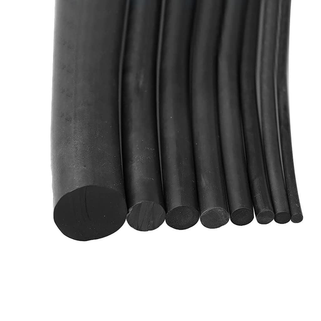 Striscia di Guarnizione in Schiuma di Silicone, Striscia sigillante in Schiuma di Gomma Nera 2-15 mm x 5-10 m(O-15mm,5M)